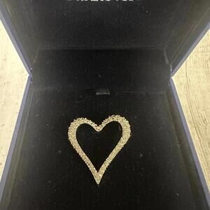 Swarovski Heart Brooch Pin
